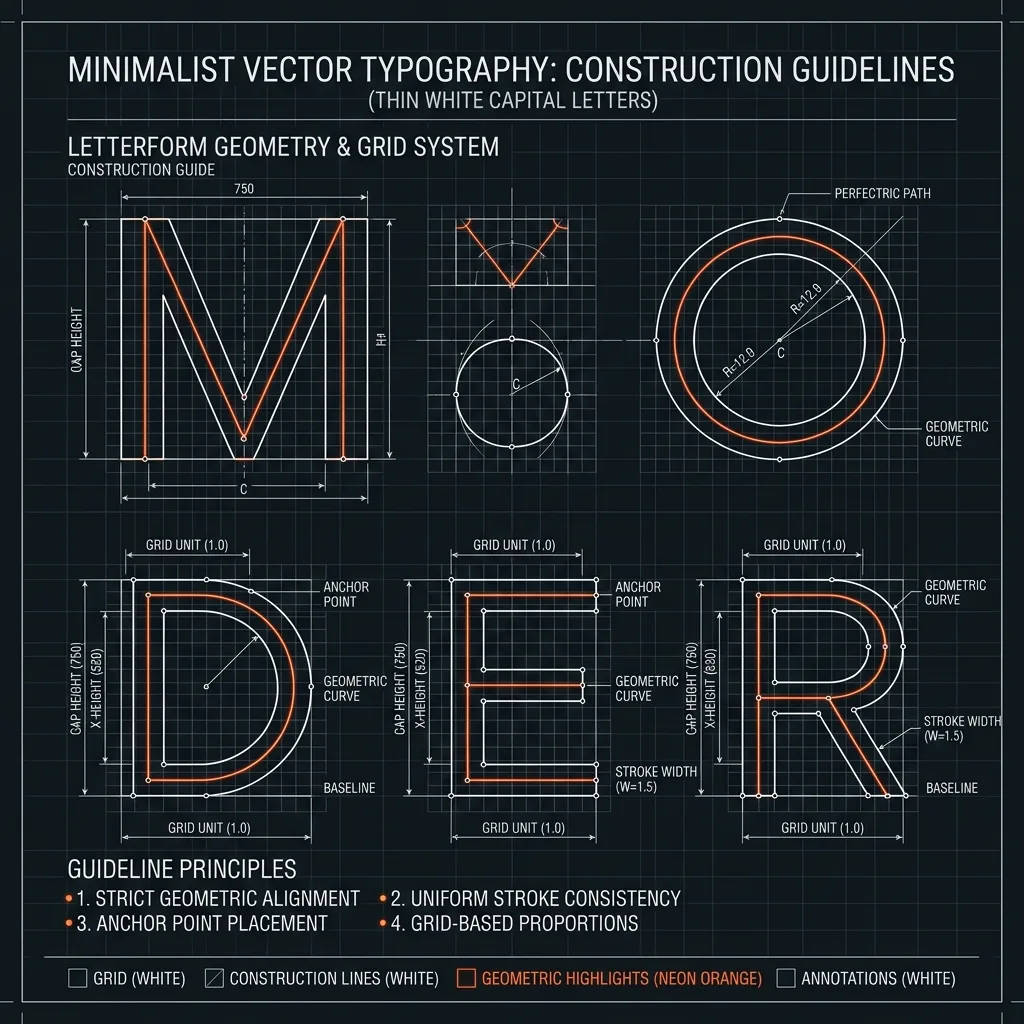 Abstract typographic graphic placeholder representing a brand identity concept